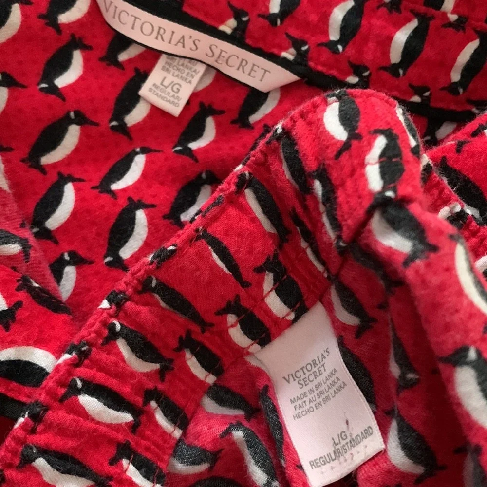 Large Victoria’s Secret 100% cotton penguin pajama set